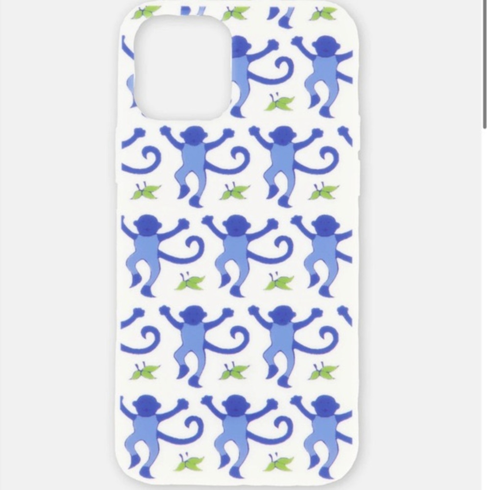 Blue monkeys iPhone 13 pro roller rabbit phone case🐵💙